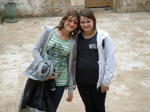 Emma and Alicja at Monastery