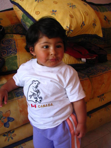 Maria Fernanda, daughter of my 21 yr old host sister Gabi in San Cristobal