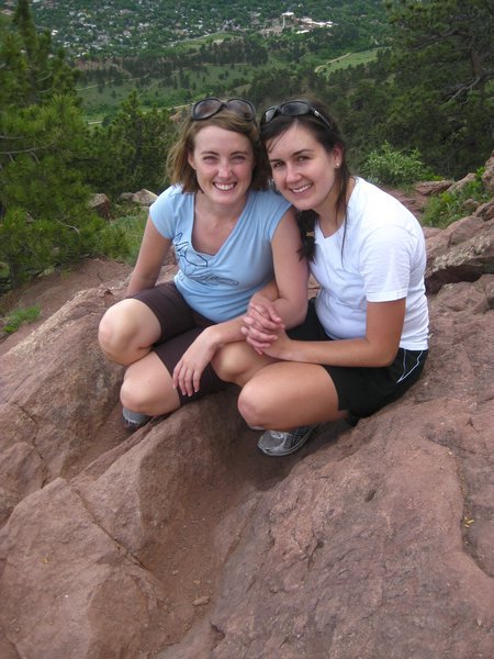 Megan and I "Boulder"-ing