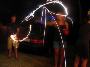 Sparklers on the 4th