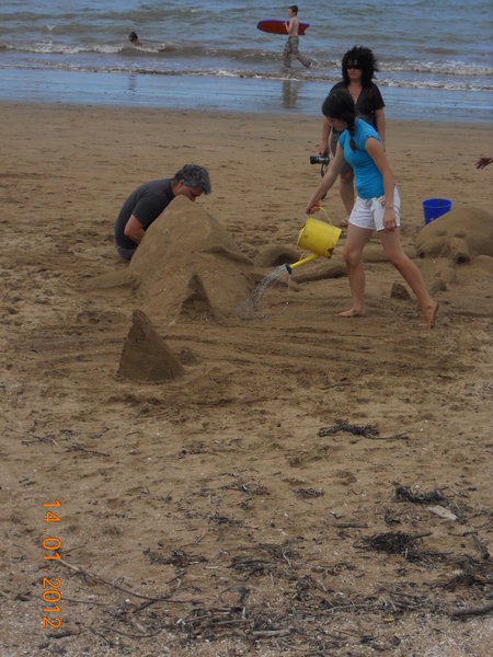 Sand-castles at Christmas!!