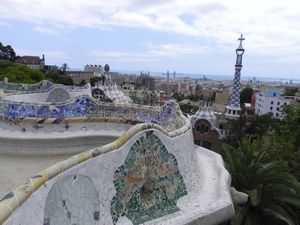 Gaudi view of Barcelona