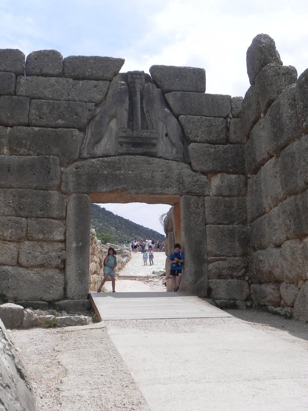 Mycenae castle entrance