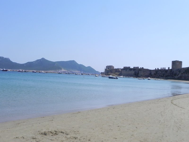 Castle from Methoni beach