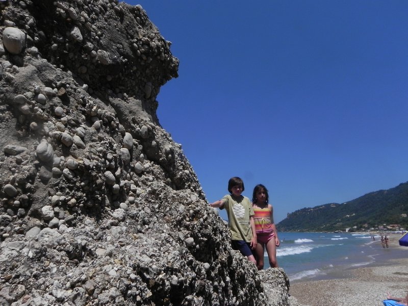 Kids on Gordios Beach