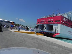 Boarding the ferry