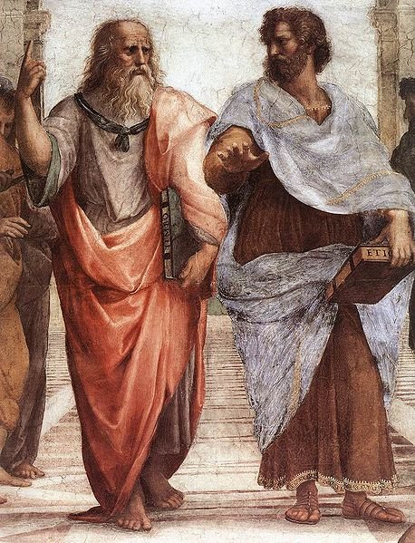 458px-Sanzio 01 Plato Aristotle