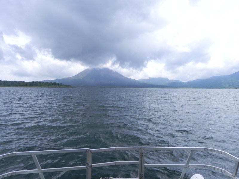 Arenal Volcano from our boat