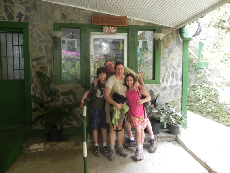 Family at Asa Wright Nature Centre