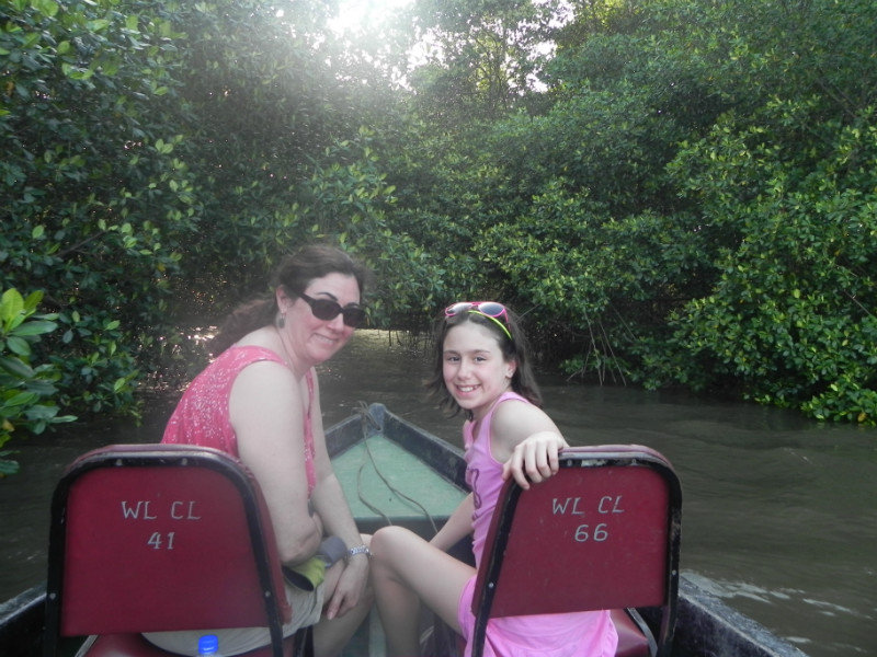 Kim and Marika in mangrove swamp