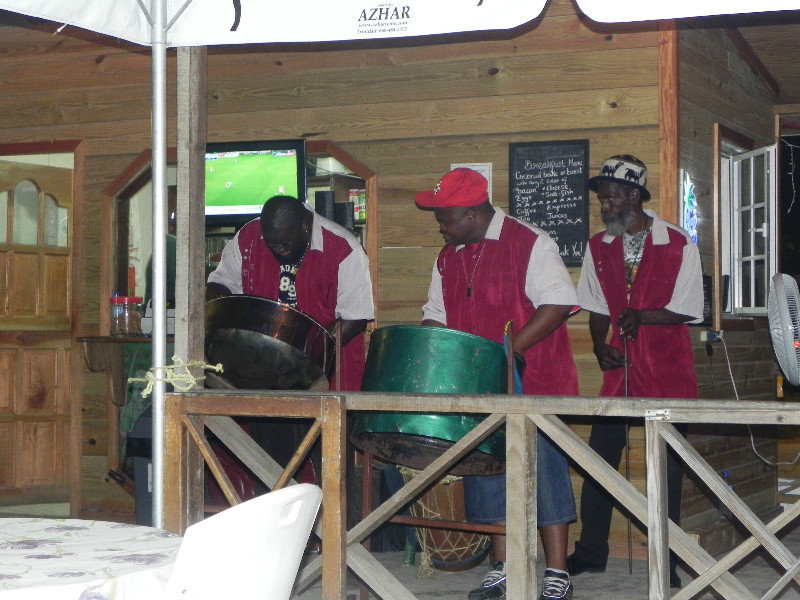 Steelpan band in Castara Village
