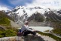 @ Mt Cook, NZ (hubby said this is my "tired" smile)