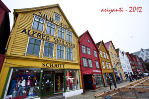 Colorful Bryggen Quarter @ Bergen