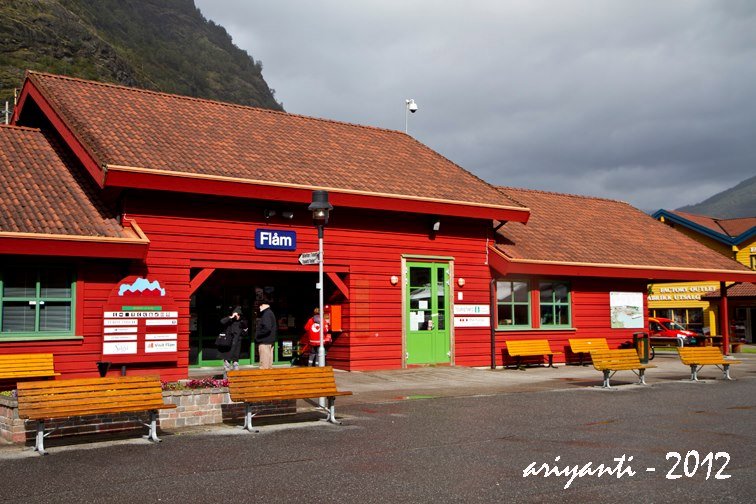 The Iconic Red Flam Train Station