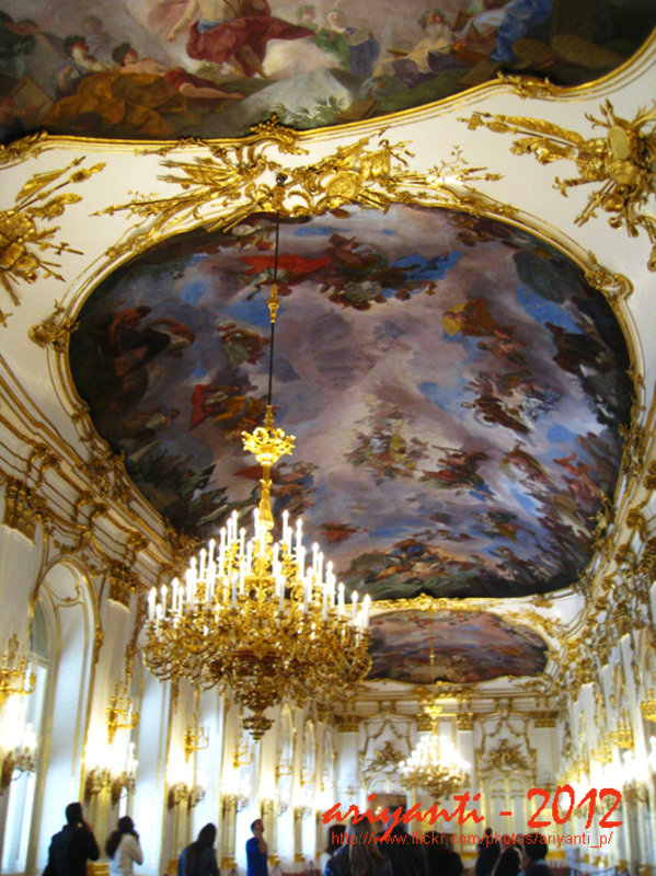 Inside Schonbrunn Palace