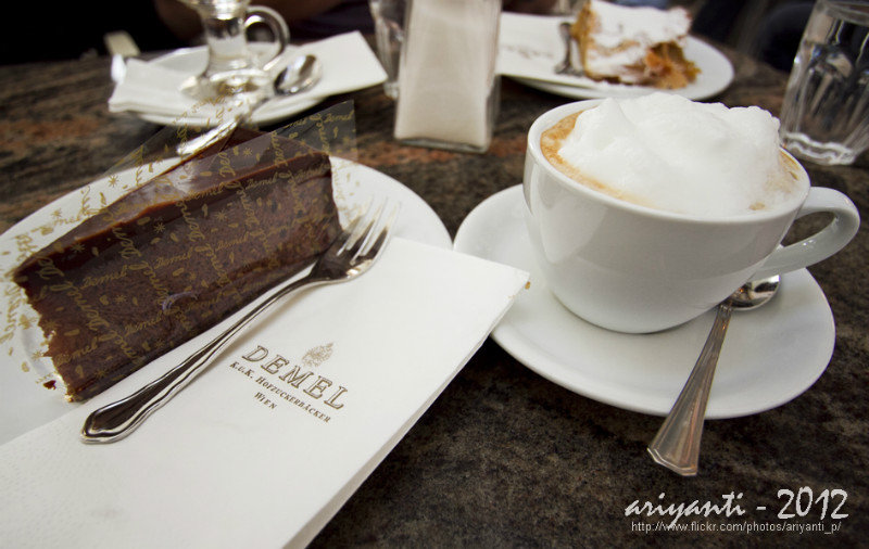 The Ultimate Vienna Experience: Sacher Torte + A Cup of Melange @ Cafe Demel