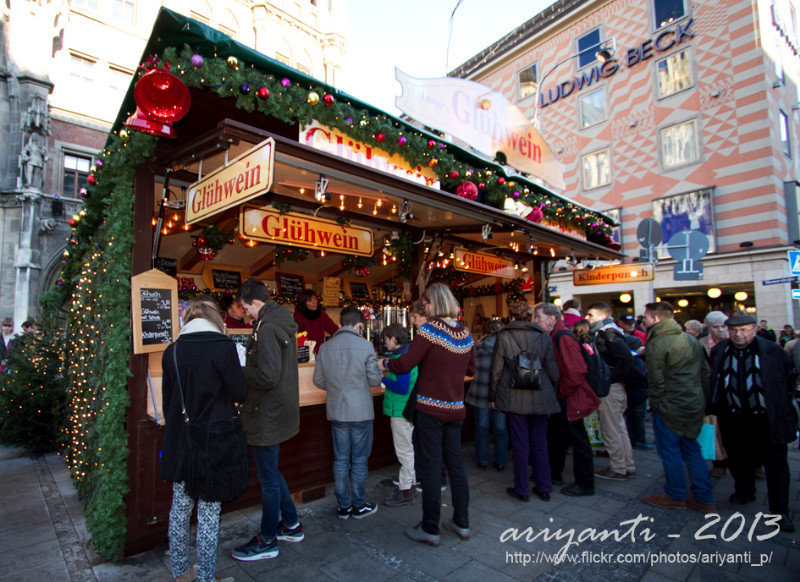 christmas market's stall