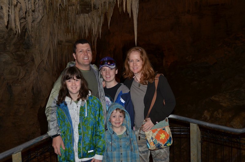 Family photo in the cave