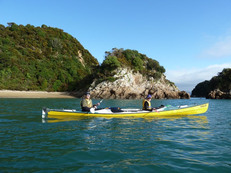 Cruising the coast of the northern section of Abel Tasman