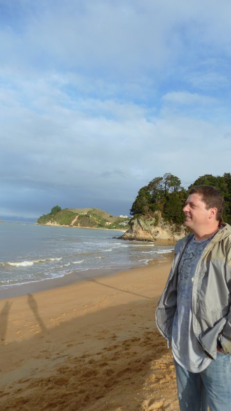 Father's Day on the beach at Kaiteriteri