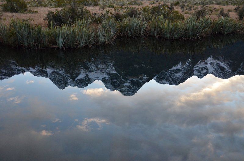 Not an illusion - this is the reflection at Mirror Lakes!