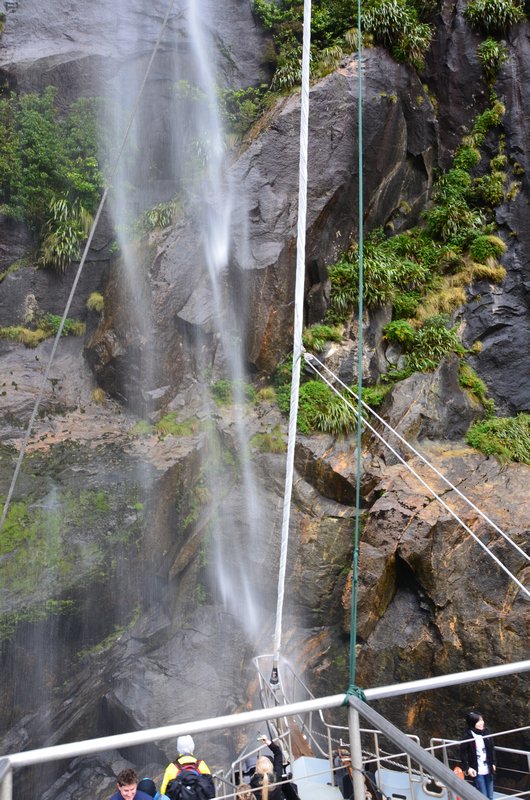 Fairy Falls on the bow of the ship