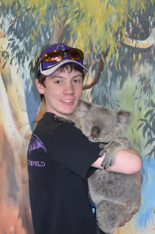 Geddy with a koala!