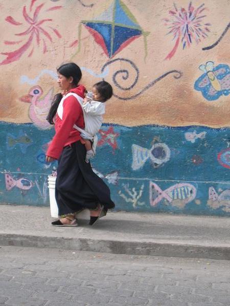 Mother and baby, Otavalo