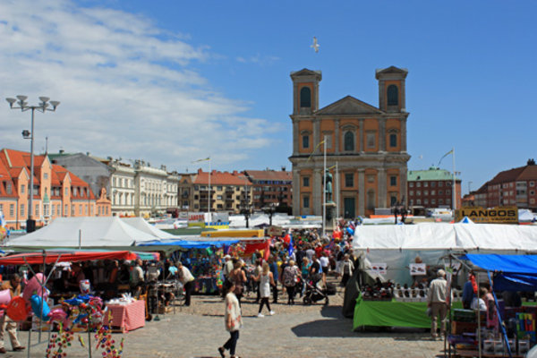 Leaf market in Karlskrona, Sweden