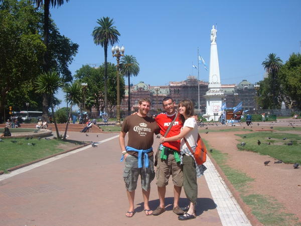 Rob, Cat and Dan in Buenos Airies