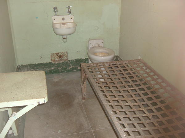 One of the prison cells