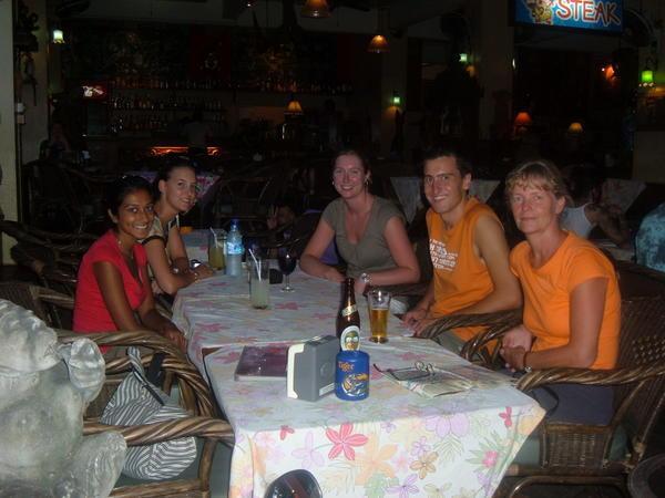 Roma, Judith, me, Sander and Amy in Bangkok