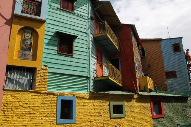 The coloured houses of La Boca