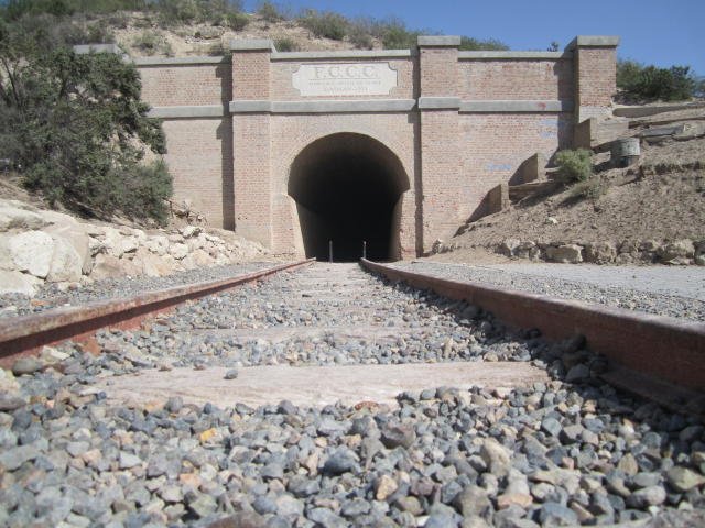 The railway tunnel