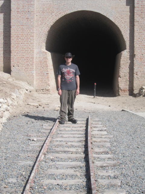 Scott at the tunnel