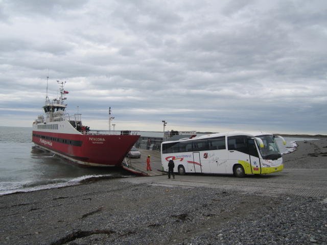 Ferry across the Strait of Magellan