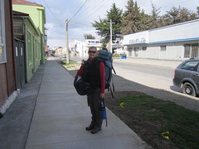 Shelley leaving Punta Arenas