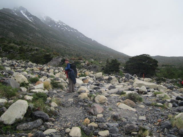 Shelley crossing the rough path to Chileno