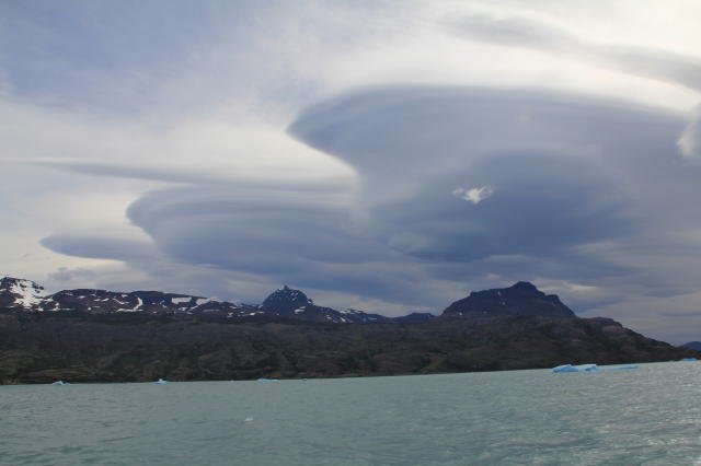 Clouds over Lago Argentino