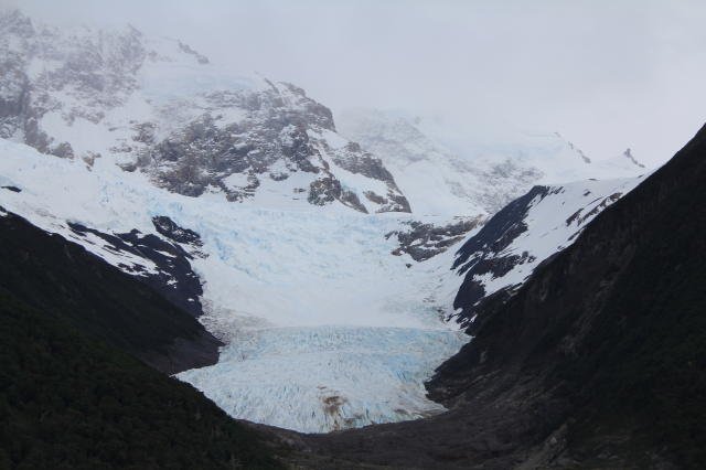 Small receding glacier