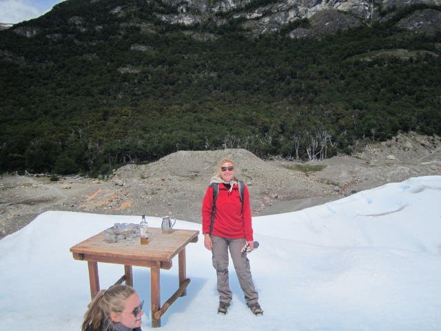 Cocktail hour on the Glacier