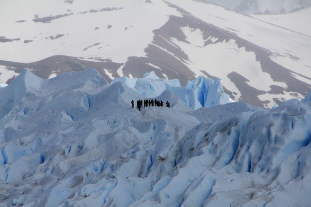 Hikers on the Glacier