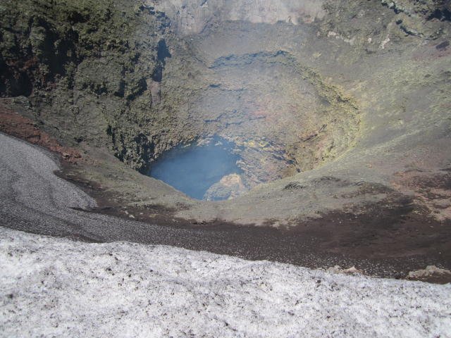 The crater of Villarica Volcano
