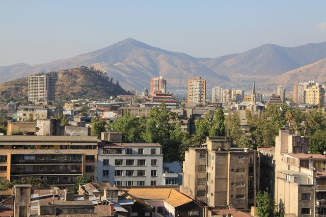 View of the hills around Santiago