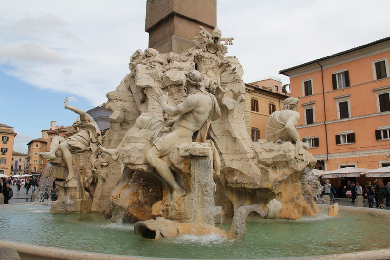 Rome - Piazza Navona Baroque Fountain