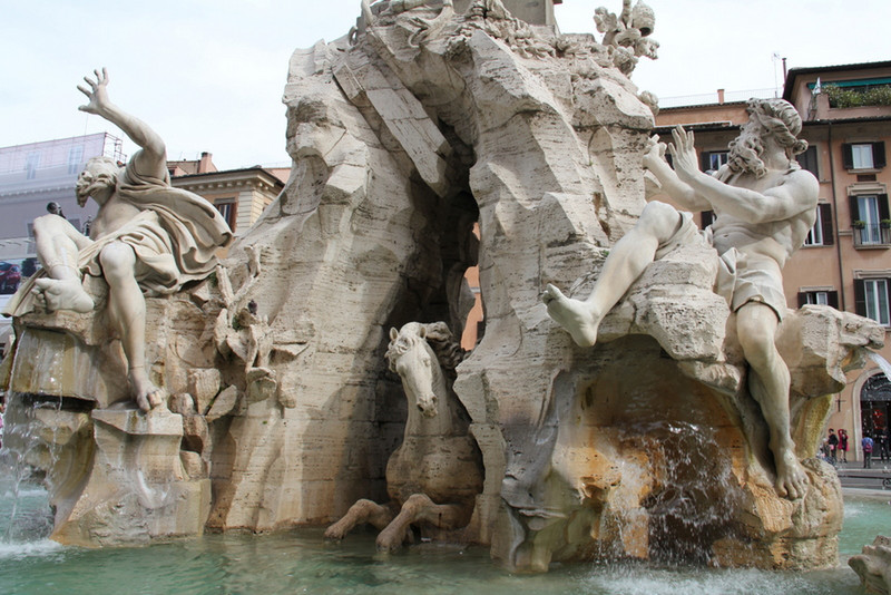 Rome - Piazza Navona Baroque Fountain