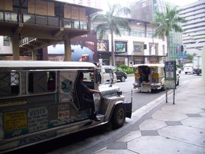 Even the Jeepney's have windows in Makati