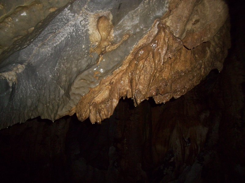 In the caves