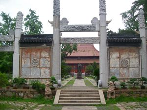 entering temple