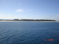 Our first glimpse of Fraser Island